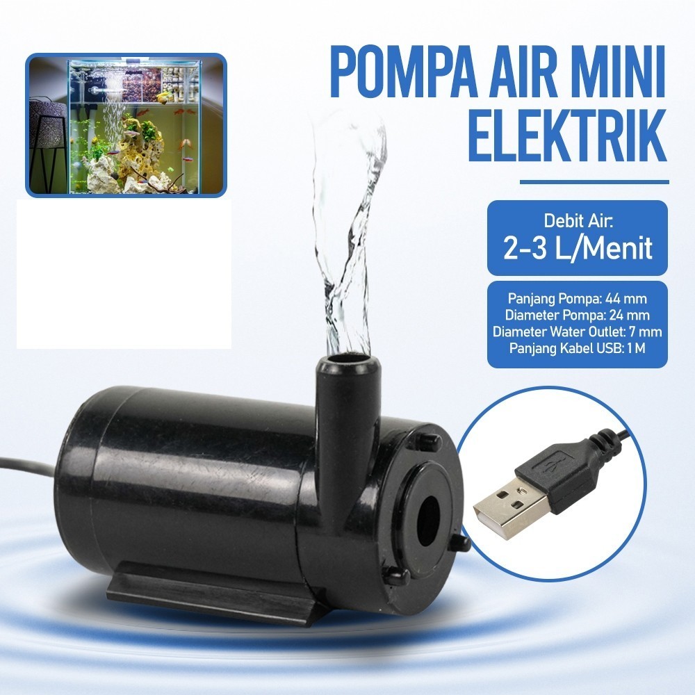HLIO2 Pompa Air Celup Mini USB 5V  Pompa Air  Pompa Air Celup  Pompa Air Celup Micro USB