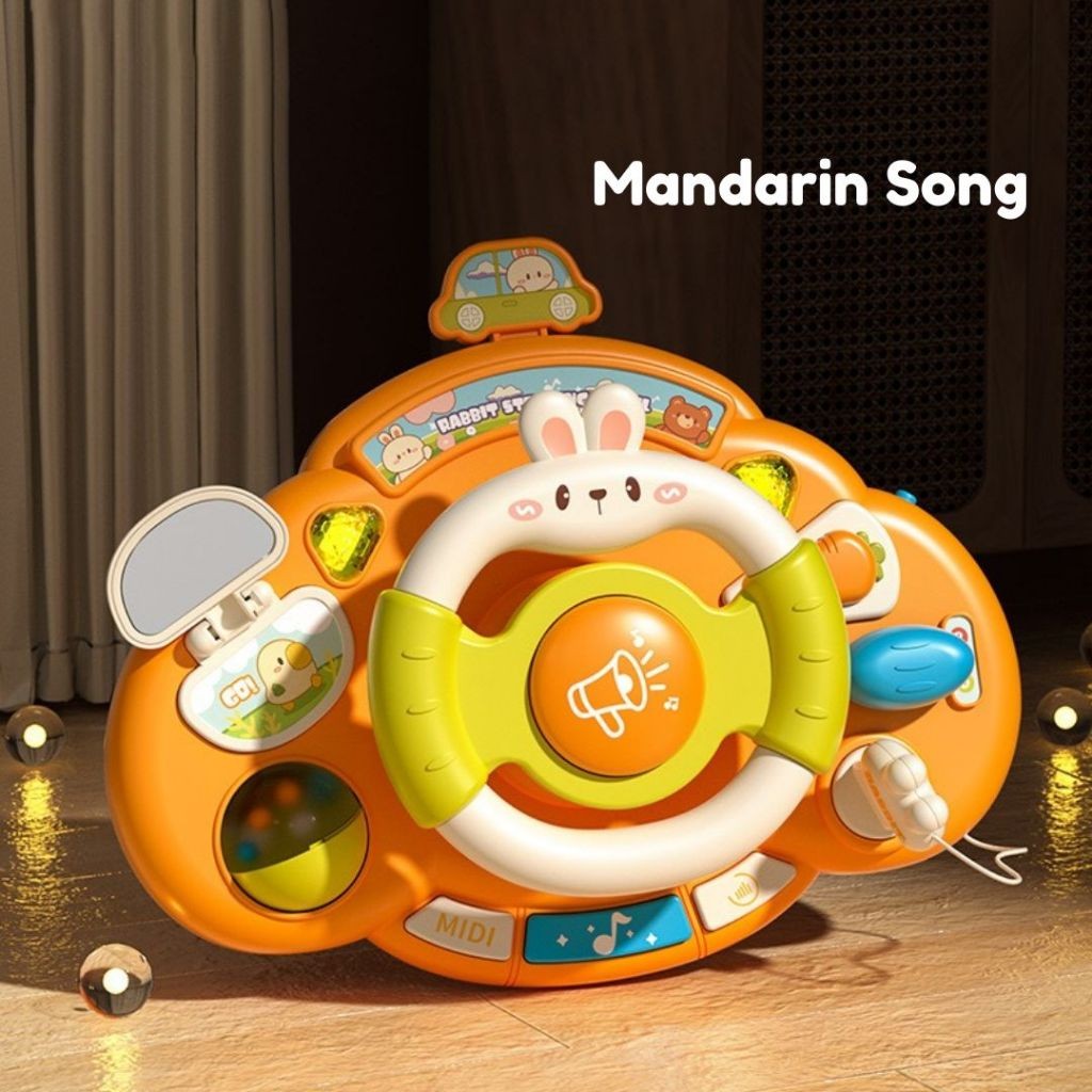 Ken Multifunction Steering Wheel / Mainan Setir Mobil Anak / Mainan Setir Stroller