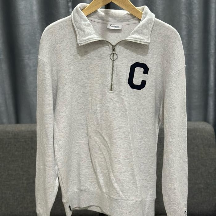 Covernat Half Zipper White misty