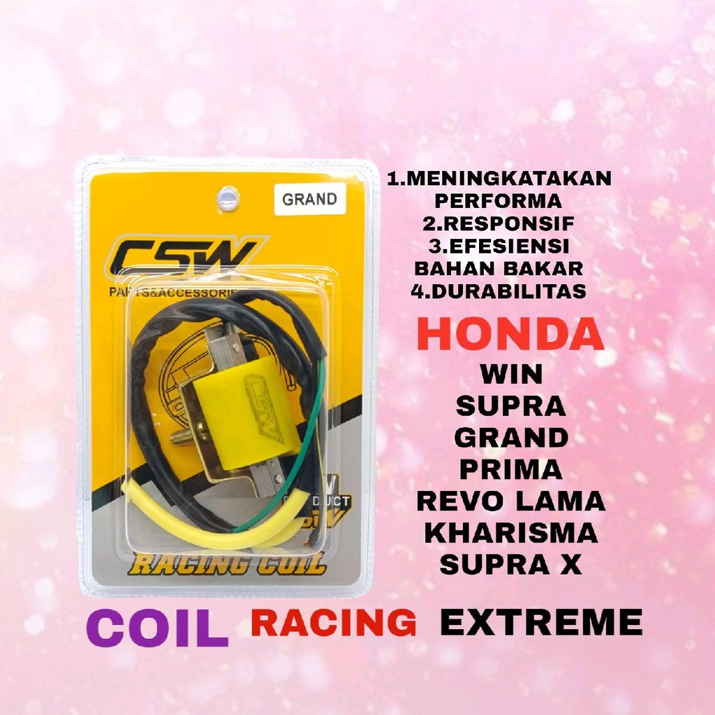 COIL RACING HONDA KARBU GRAND SUPRA PRIMA WIN SUPRA X KHARISMA SUPRA X 125 Mesin Motor