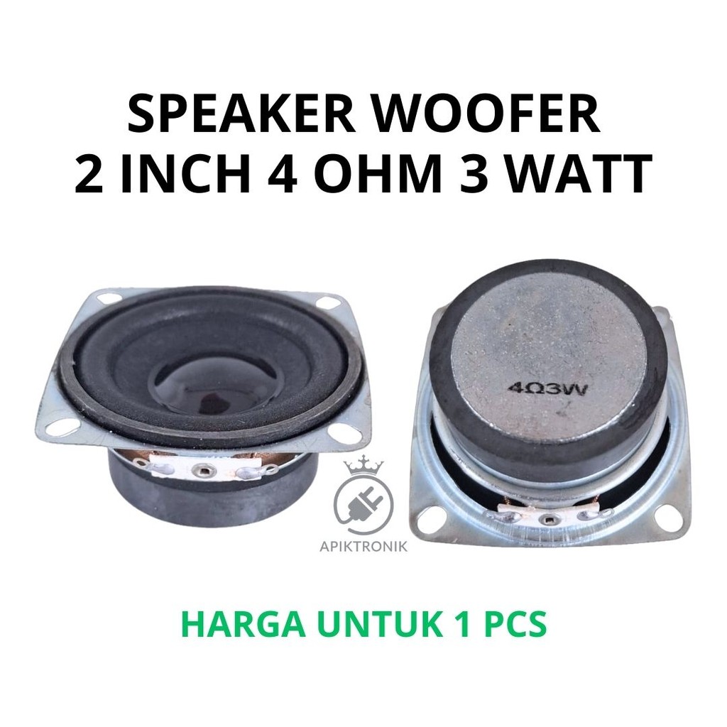 Speaker Woofer 2 Inch 4 Ohm 3 Watt – Sepiker Mini Bass Jernih