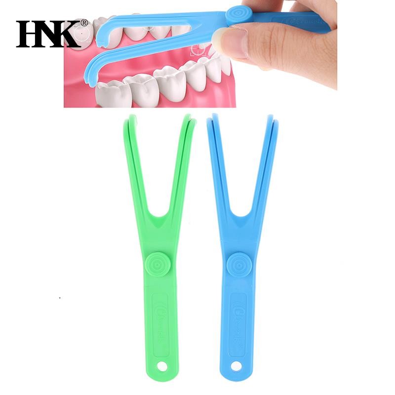 Dental Floss Holder Aid Oral Hygiene Toothpicks Holder Interdental Teeth Cleaner