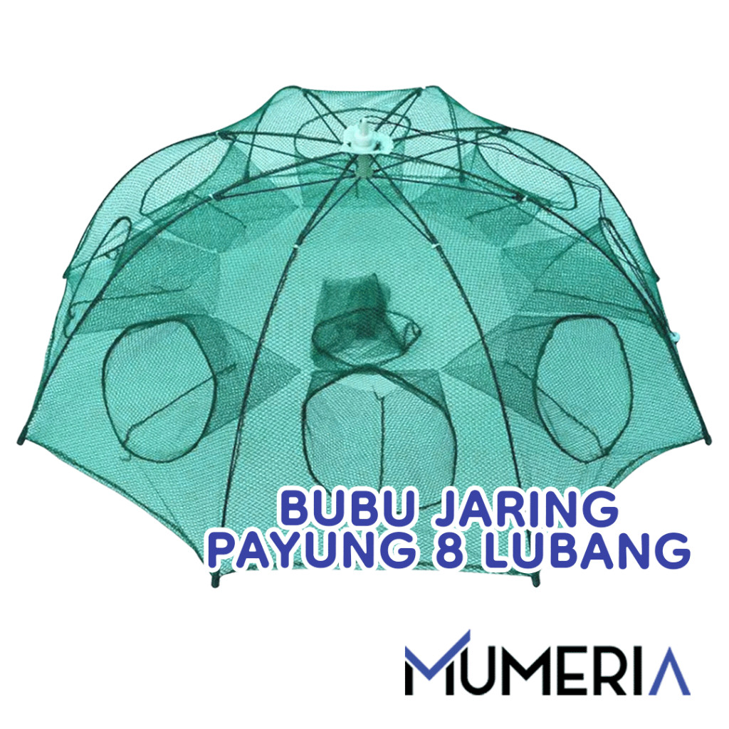 URC - COD Perangkap Bubu Payung 8 Lubang Alat Jaring Pancing Jala Ikan Udang Kepiting Lele Lobster S