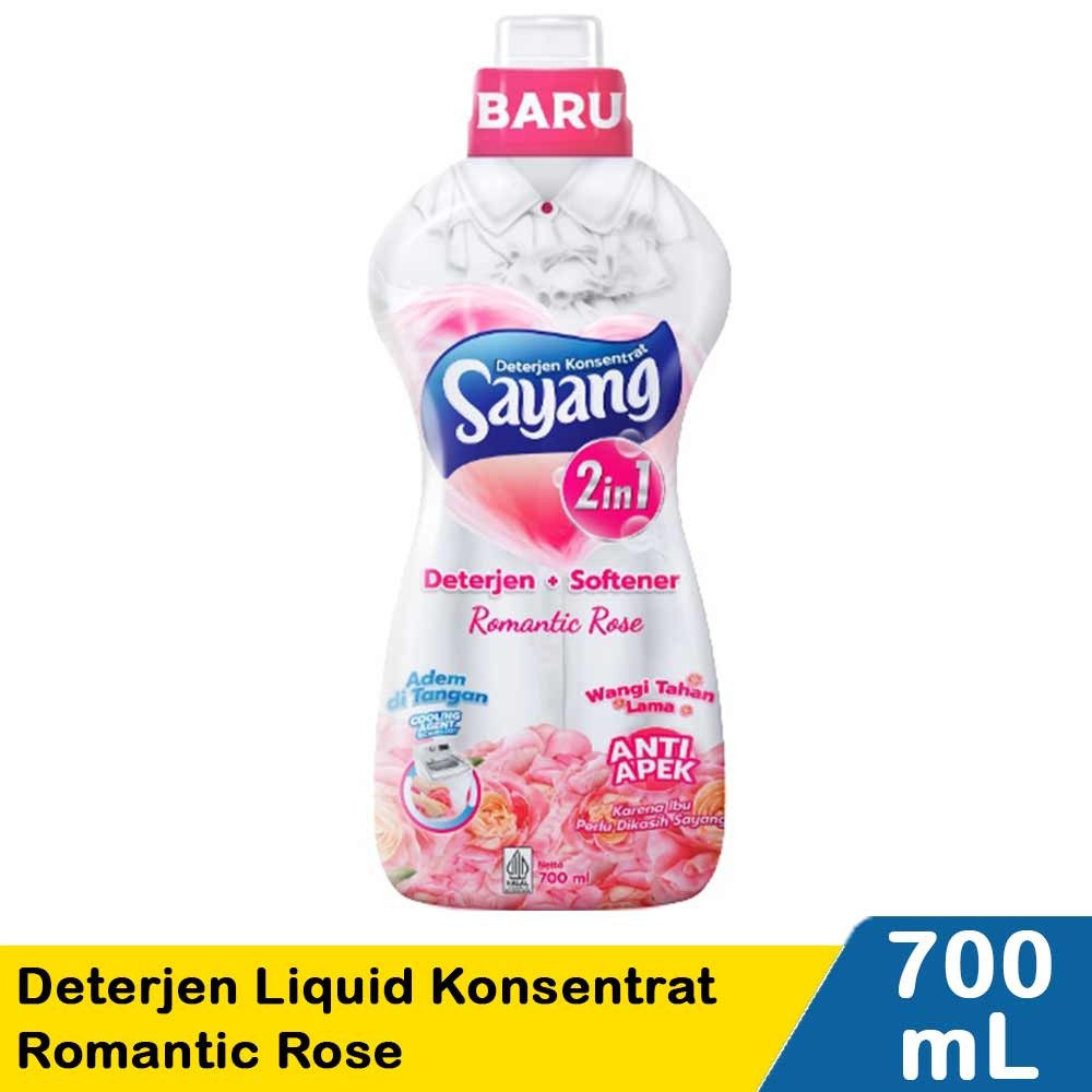 SAYANG DETERJEN LIQUID KONSENTRAT ROMANTIC ROSE 700mL