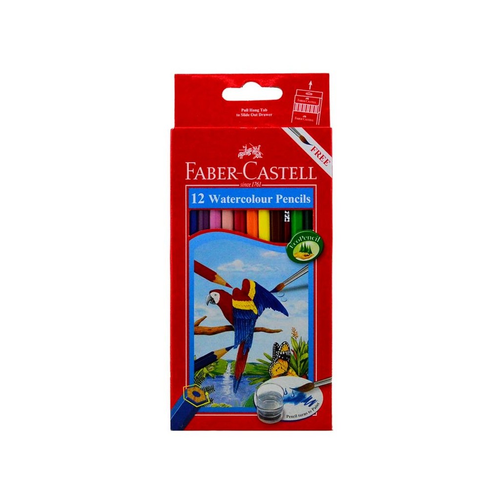 FABER CASTELL PENCIL WARNA 114462/12'S WATR COLOR LONG