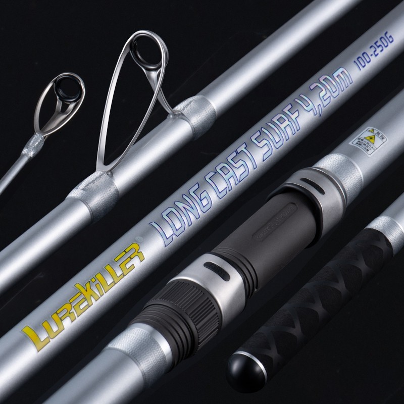 Lurekiller 4.20M Surfcasting Rod Surf Rod Longcast Fishing Rod 3 section 80-150g/100-250g/200-400g F