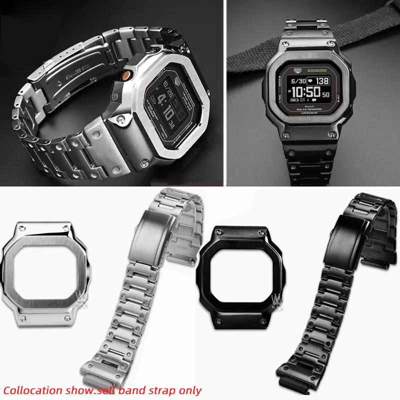 NEW For Casio GSHOCK DW-H5600 dw-h5600mb men wat ain case solid stainless steel wat strap Bracelet m