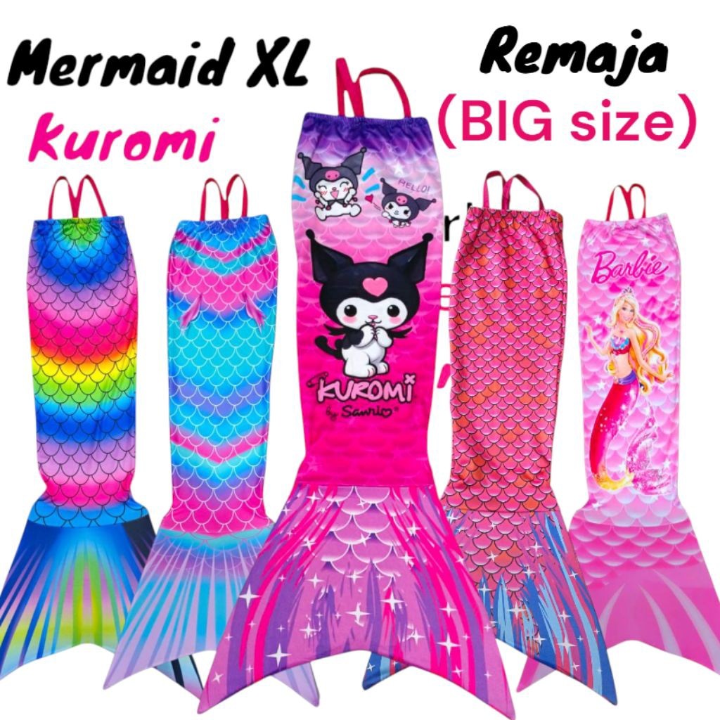 TERLARIS Kostum Mermaid DEWASA JUMBO PALING MURAH BERKUALITAS dari  BAYI ,ABG sampai DEWASA READY j-