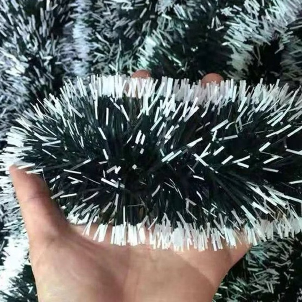 GDJKT_Slinger Natal putih salju hijau salju 3layer Slinger warna hijau polos salju