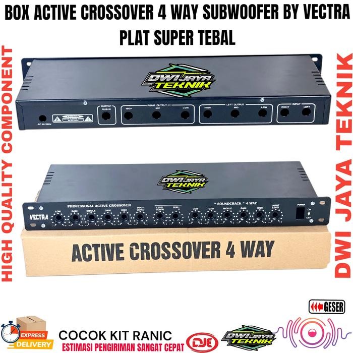 Box Crossover 4 way Plus Subwoofer By Vectra Cocok Untuk Kit Ranic SOUNDCRACK CVJA