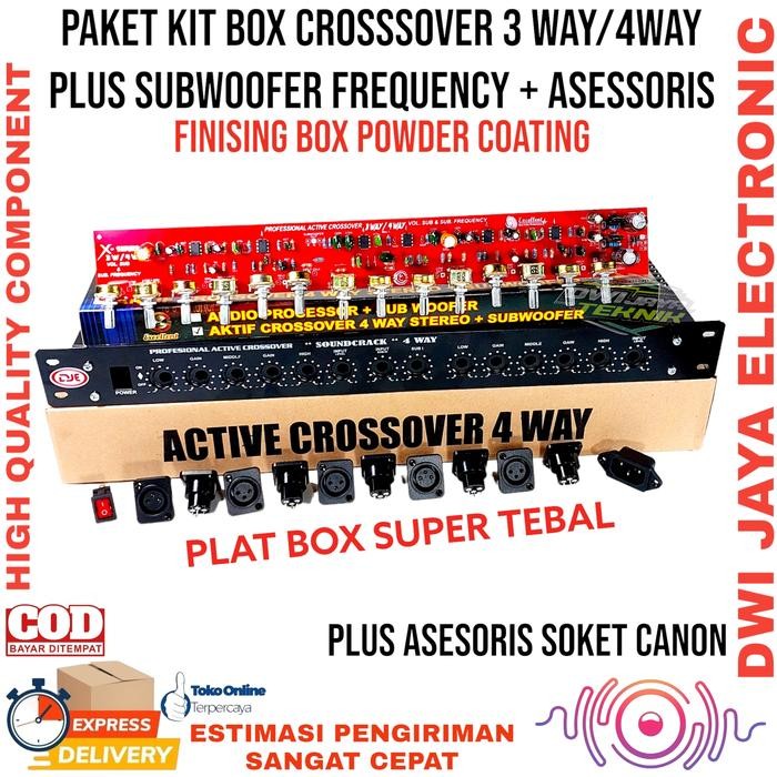 Paket Kit Box Crossover 3way / 4way Plus Subwoofer Frequency ASESSORIS CVJA