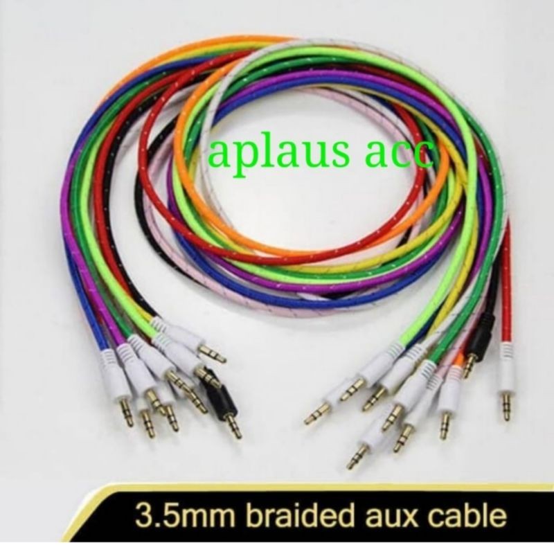 Kabel AUX Hp ke Mobil 1 in 1 / Jack 3.5mm non pack