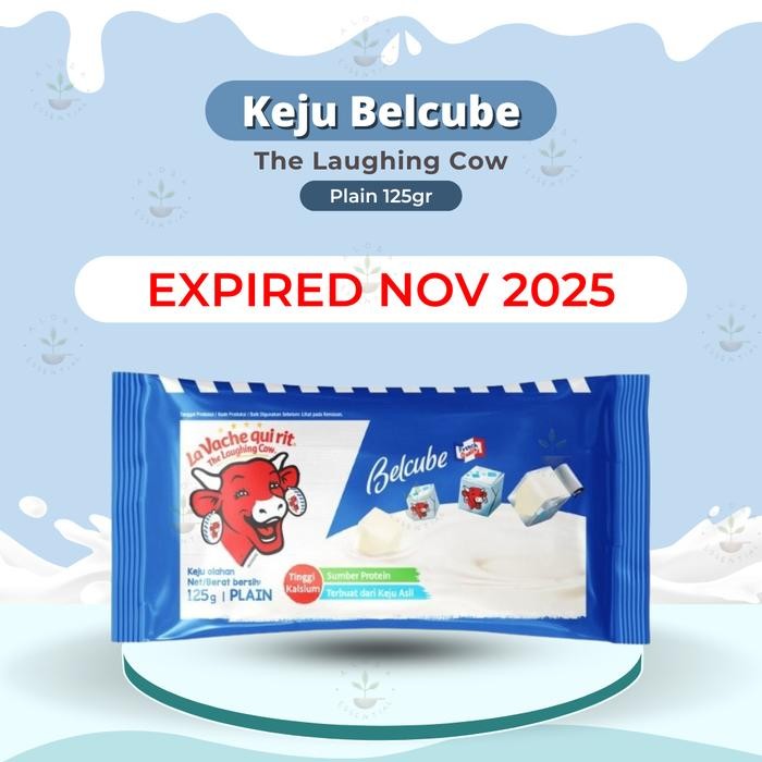 Best Seller[Promo] Keju Belcube Cheese Spread 125 gr - Belcube Keju Bayi MPASI 24 kotak - Keju Kiri 