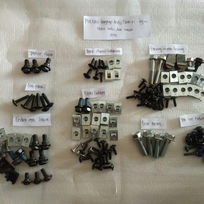 baut body full set body honda beat fi 2014 injeksi