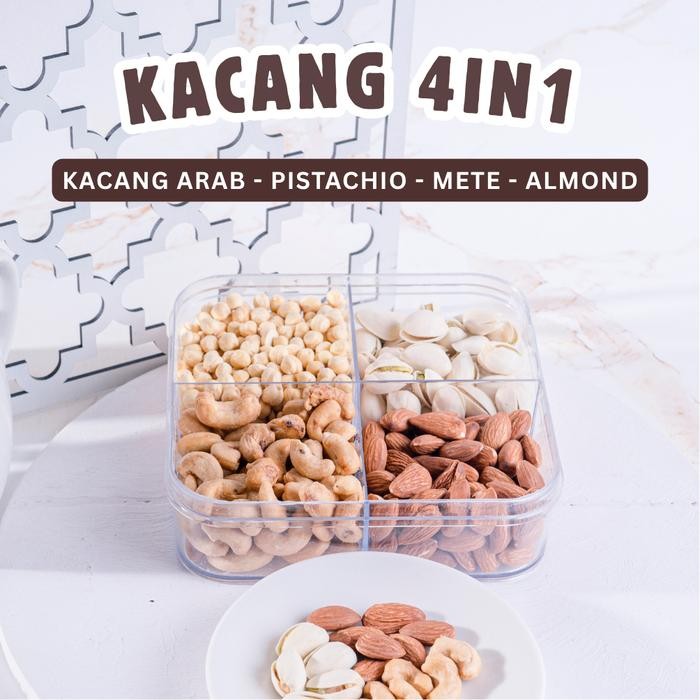 [SIMARI] Kacang 4in1 / Cemilan Sehat Saudi / Kacang Arab Kacang Almond Kacang Mete Kacang Fustuk