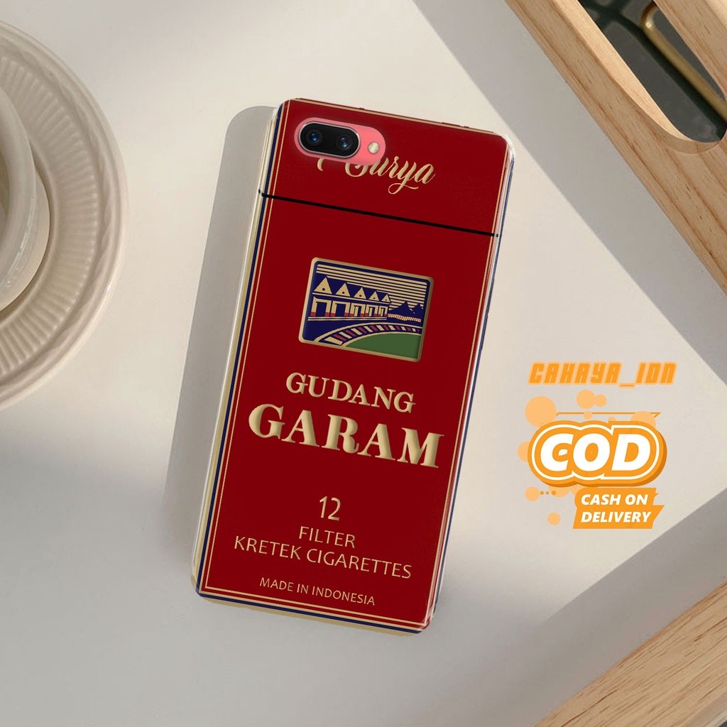 Cahaya_idn - Case Oppo A3S Fashion Case  [ Kemasan Rokok ]  Hardcase Softcase Casing & Cover Pelindu