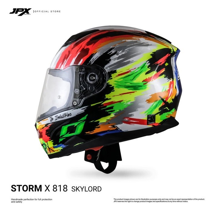 JPX Full Face Storm X818 Skylord - Super Black