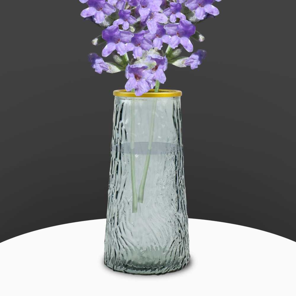 RAS - LIGHT LUXURY Vas Bunga Dekorasi Interior Ruang Tamu Motif Kulit Kayu - YF963