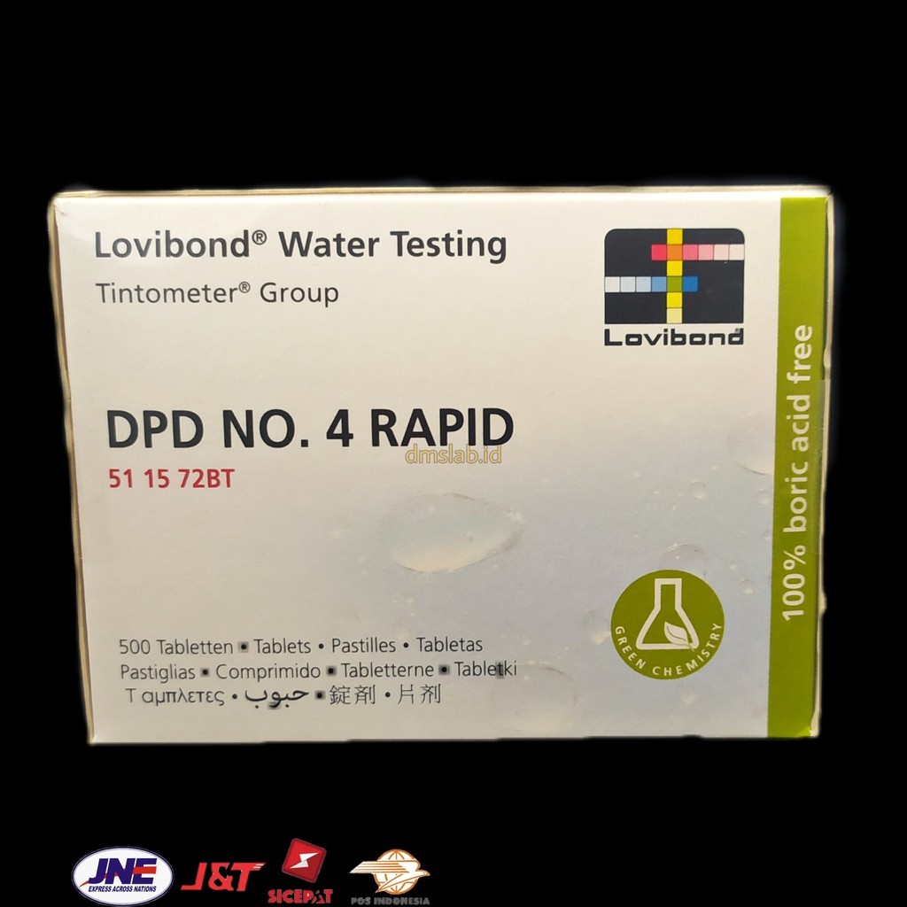 DPD No. 4 Rapid - Lovibond 1 Box Isi 500 Pcs