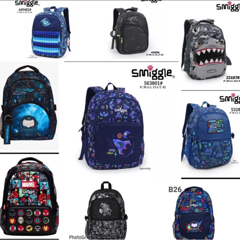 Tas Sm1ggle SD Cowo Original Smiggle Mom