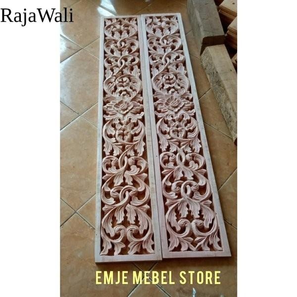 Termurah ornamen ukir tempel kayu  dekorasi dinding ukiran gebyok RJ12