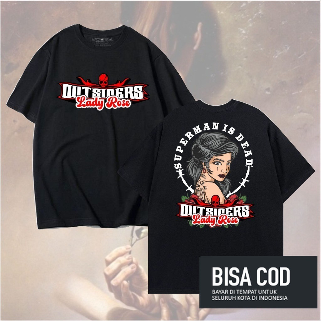 tshirt band LADYROSE SUPERMAN IS DEAD SID pendek pria band original distro - kaos pendek SID LADY RO