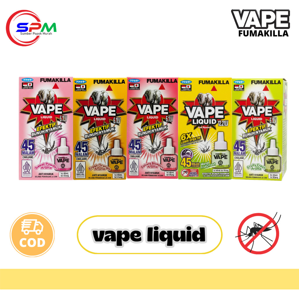 VAPE Fumakila Liquid Ultra Elektrik Refill 45 Malam Obat Nyamuk Elektrik 45ml Lebih Efektif SPM