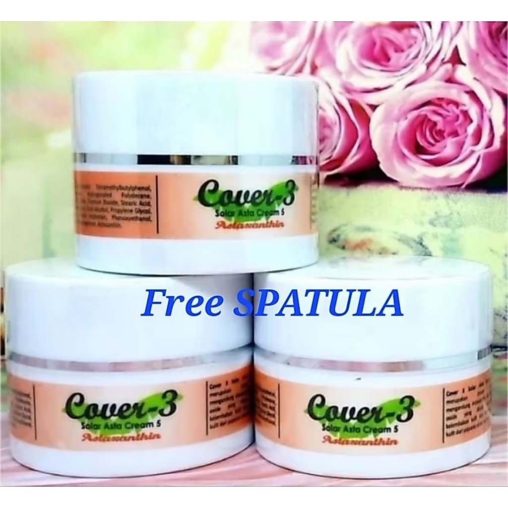 Cover 3 Solar Asta Cream 5 - Astaxanthin - anti aging - sunscreen SPF 50 - krim tabir surya - sunblo
