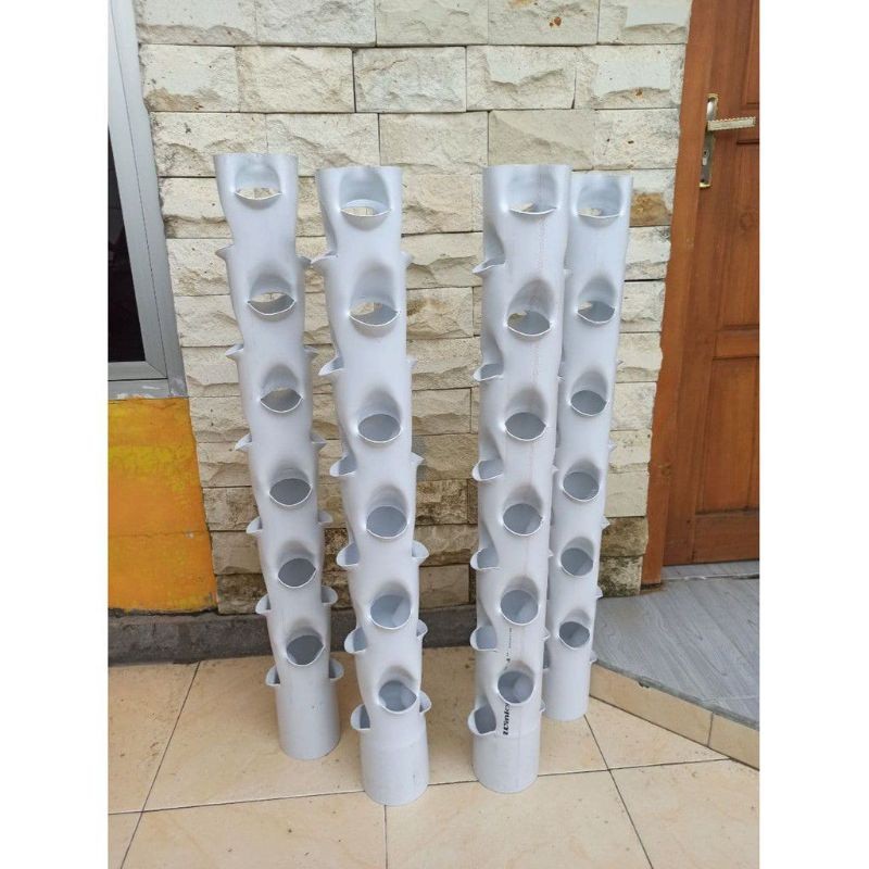Growing Tower Pot Tower Vertikultur Vertikal Garden Paralon 1 Meter - Vertikal Garden     Berkualita