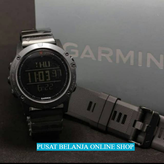 Jam Tangan Pria Garmin Fenix 5x Paket digital Forerunner Rubber