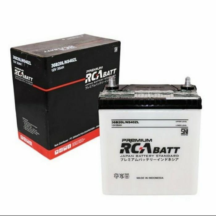 AKI BATERAI BASAH RCA BATT PREMIUM NS40ZL/36B20L MOBIL AGYA SIGRA JAZZ