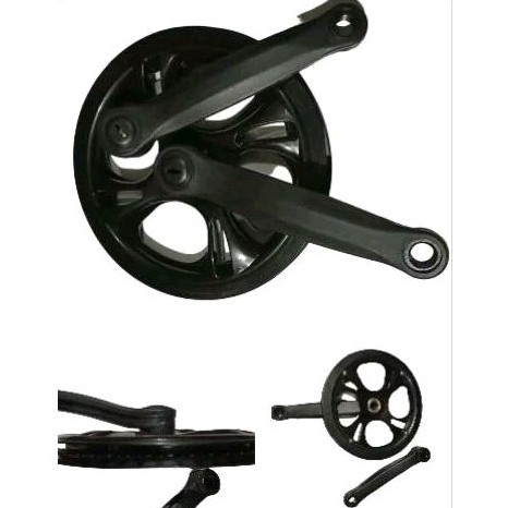 Crank Sepeda Lipat Seli 48T Arm 170 Hitam