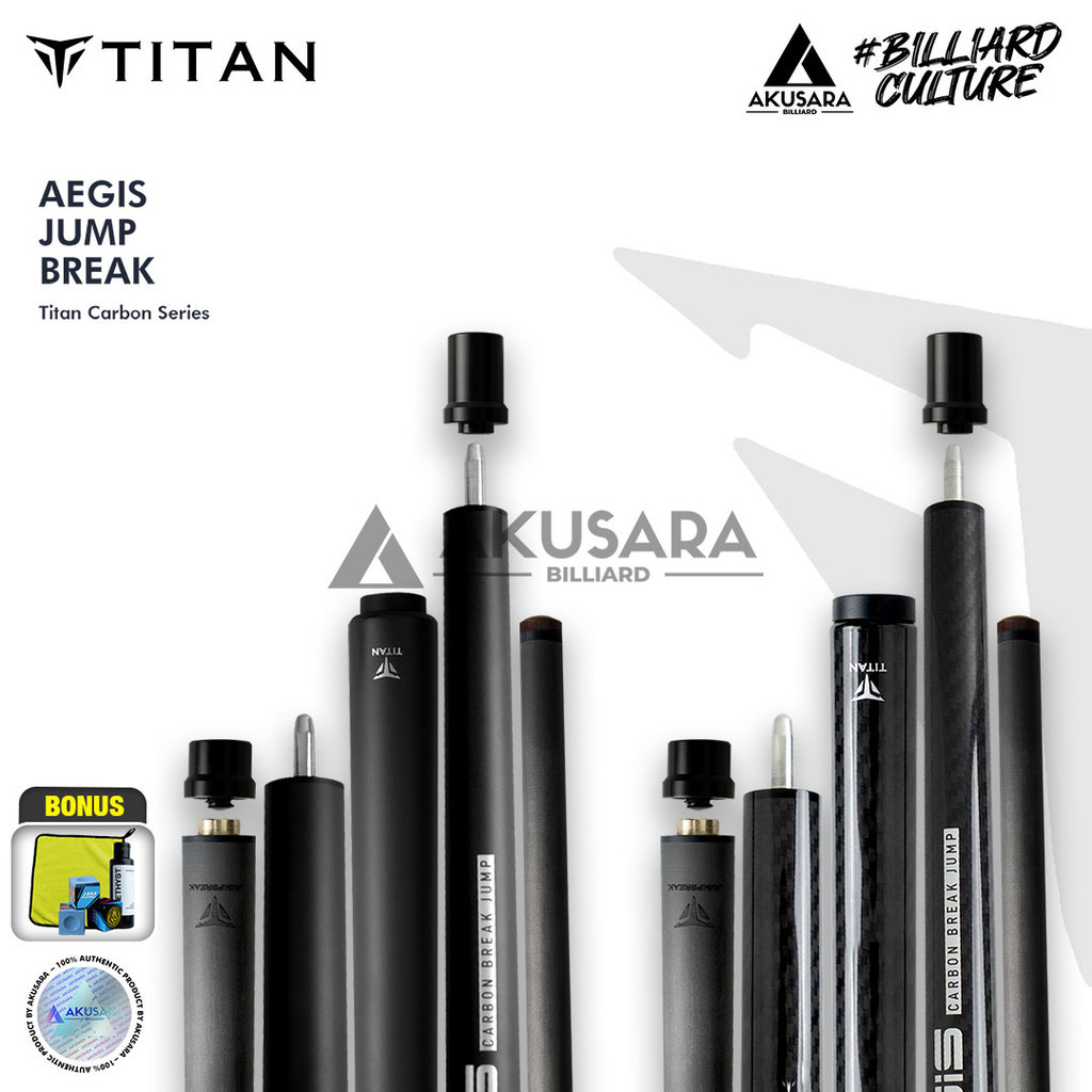 Titan Aegis Jump Break Carbon Stik Jump Break Stik Billiard