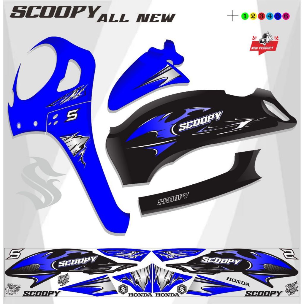 STRIPING SCOOPY NEW VARIASI STIKER SCOOPY 2023/ 2026