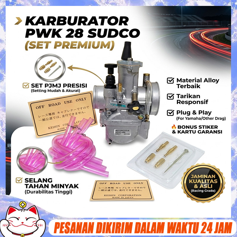 Karburator Karbu PWK Sudco 28 MM Kotak Carburetor Keihin Original
