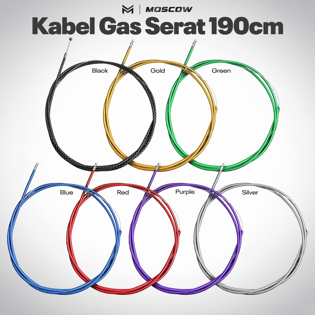 KABEL GAS SPONTAN MOTOR 210cm SERAT CARBON PLUS SETALAN l nepel MIO FU TALI GAS SPONTAN KABEL mio la