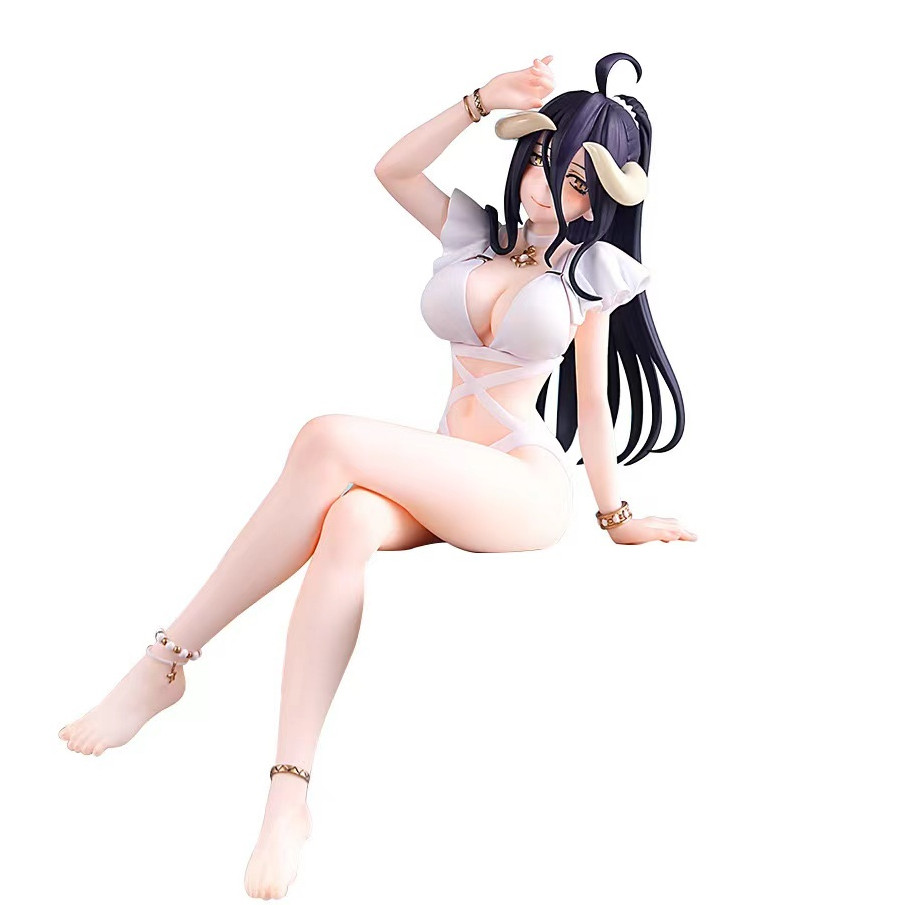 Overlord albedo Bikini putih bersih Action Figure Anime     Berkualitas