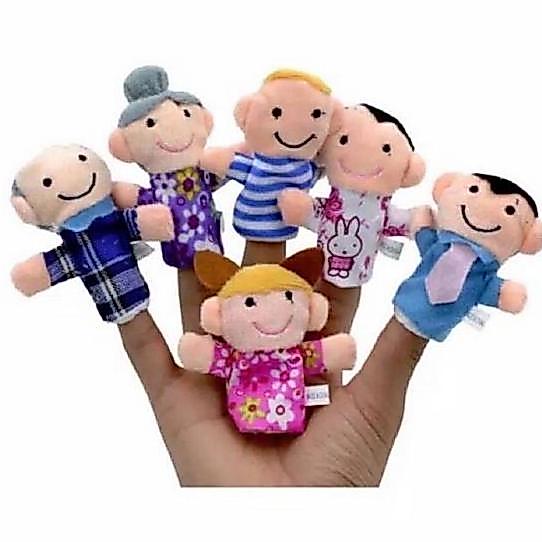 Lucu- Boneka Jari - Finger Family Doll - Animals Hen Binatang Keluarga