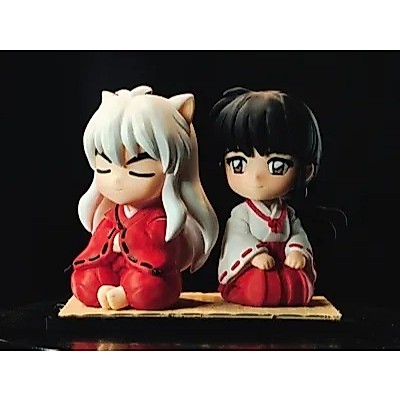 Inuyasha & Kikyo Couple Figure Set / Figure Pasangan Inuyasha dan Kikyo Anime Collectible