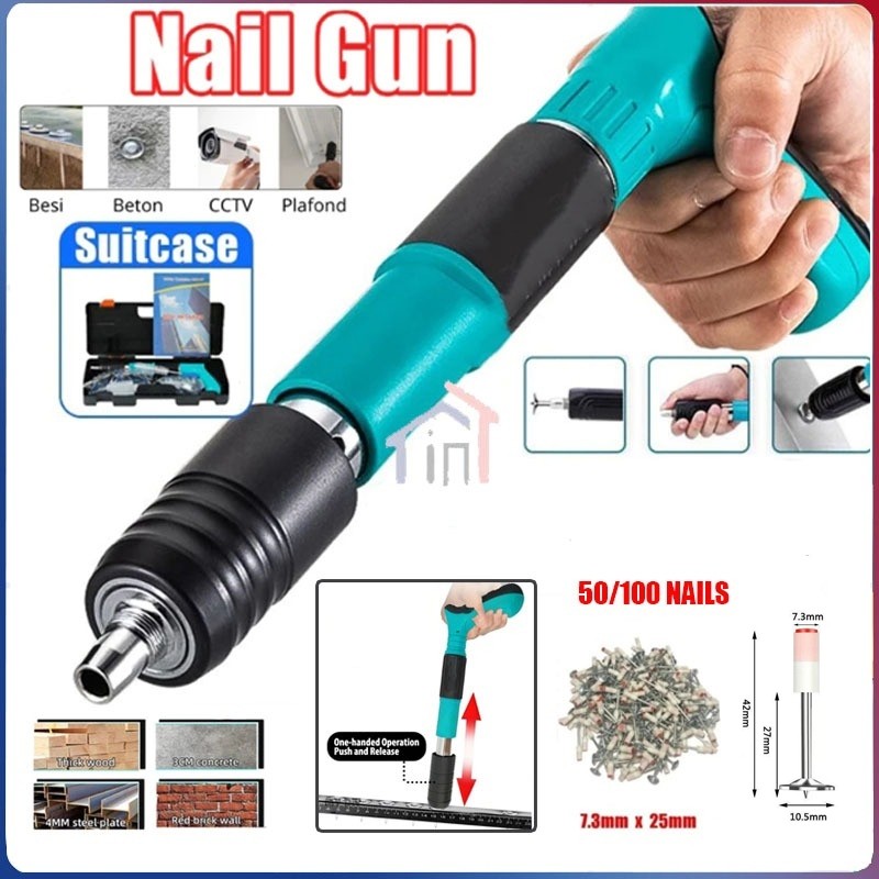 GANDISOP []Alat Ramset Gun Paku Tembak Beton/ Nail Gun/ Paku Tembak Manual/Fastening Gun/Ramset Gun