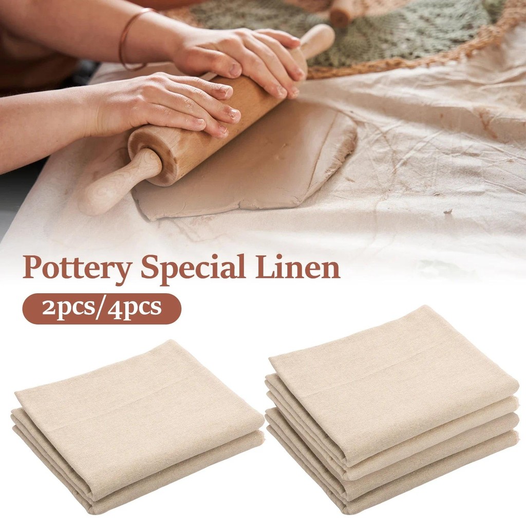 

Pottery Linen Cloth for Painting Cuttable Clay Ceramic Sculpture Cloth Tablecloth Multipurpose Water Absorbing Pottery Tool