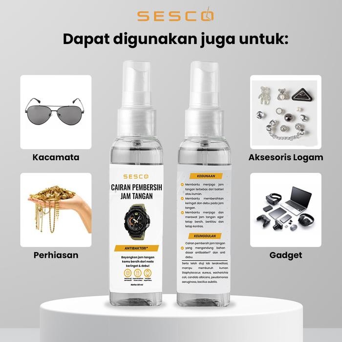 Sesco Watch Cleaner – Cairan Pembersih Jam Tangan Profesional - 60ml