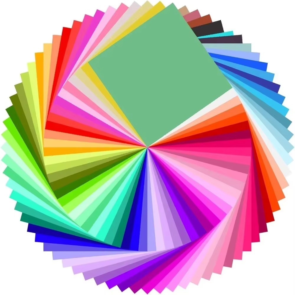 

Square Origami Paper Solid Color Double Sides Folng Paper with Eyes Kids Handmade Y Scrapbooking Craft