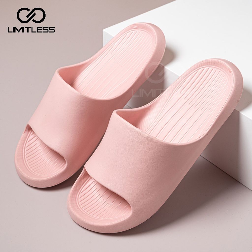 Limitless - Sandal Wanita Limitless Sendal Selop Wanita Rumah Slip On Cewek Empuk Slip On Anti Slip