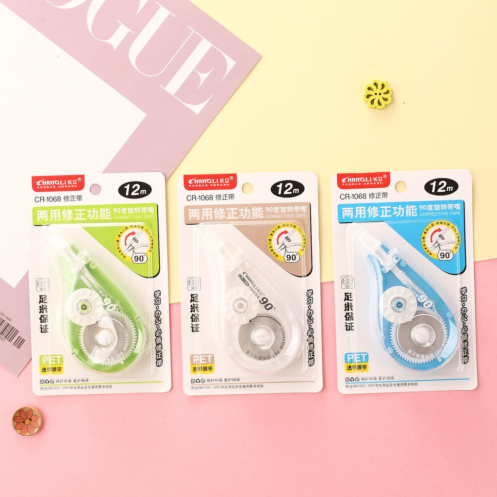 

❤️️Correction Tape Office CR-1068 / Tipe x Roll / Tipe x Kertas 12m❤️️