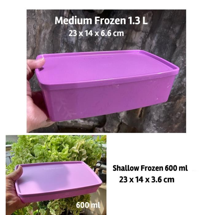 Tempat menyimpan makanan di kulkas Tupperware Freezermate 1 Pc - Ungu-600 ml