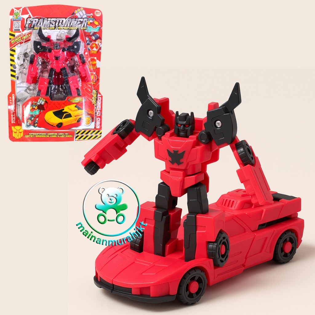 Mainan Robot Berubah Jadi Mobil Framstorner Oct8242 Transformer Anak