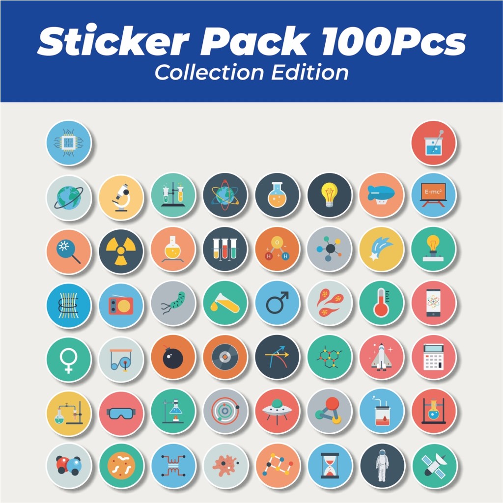 

Hot Stiker Ikon Teknologi Sains Lucu Anti Air Stikers Berperekat Waterproof Sticker Decal Buat Motor Helm Buku Journal Koper Casing HP Laptop Botol Minum