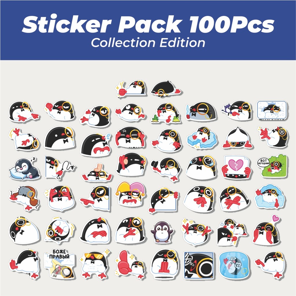 

Hot Stiker Animal Cute Penguin Lucu Anti Air Stikers Berperekat Waterproof Sticker Decal Buat Motor Helm Buku Journal Koper Casing HP Laptop Botol Minum