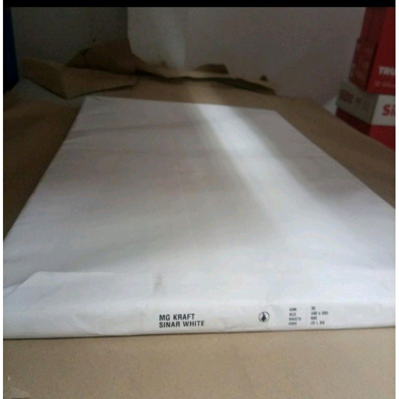 

Kertas Litho /dosla putih / Kertas Pembungkus Roti / kertas puyer 44X69 (1Rim)